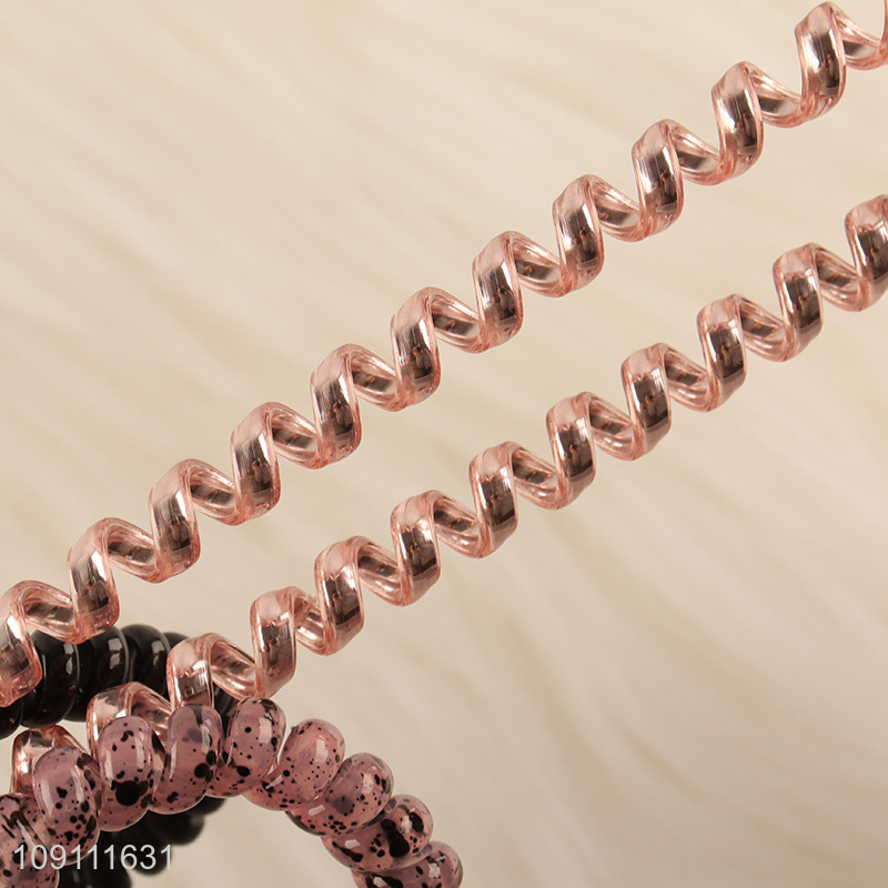 Hot Selling Telephone Wire Elastic Hair Rubber Bands Wholesale