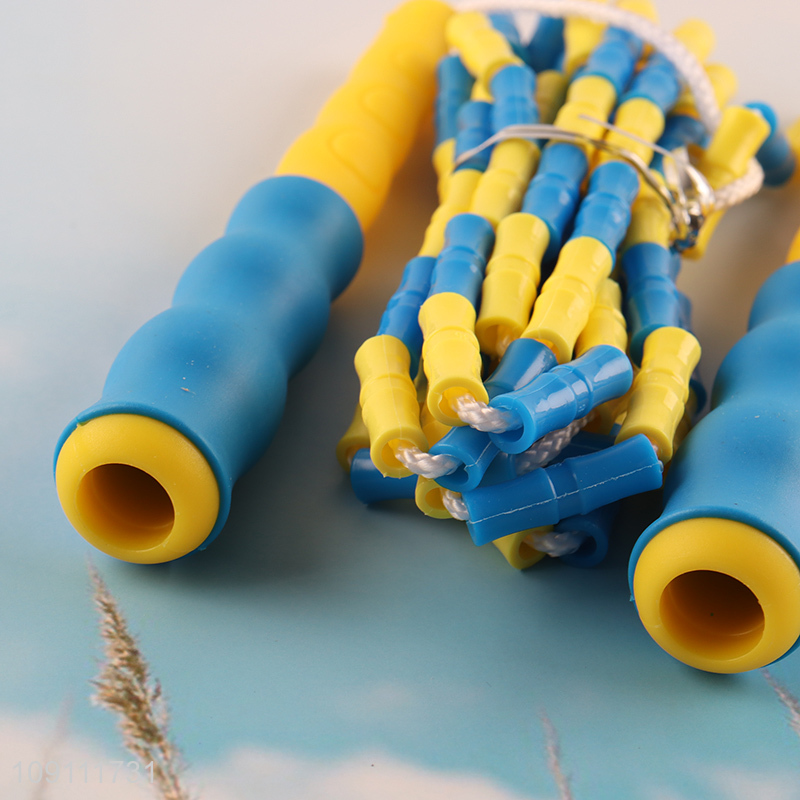 High quality professional pvc beaded jumping rope for students