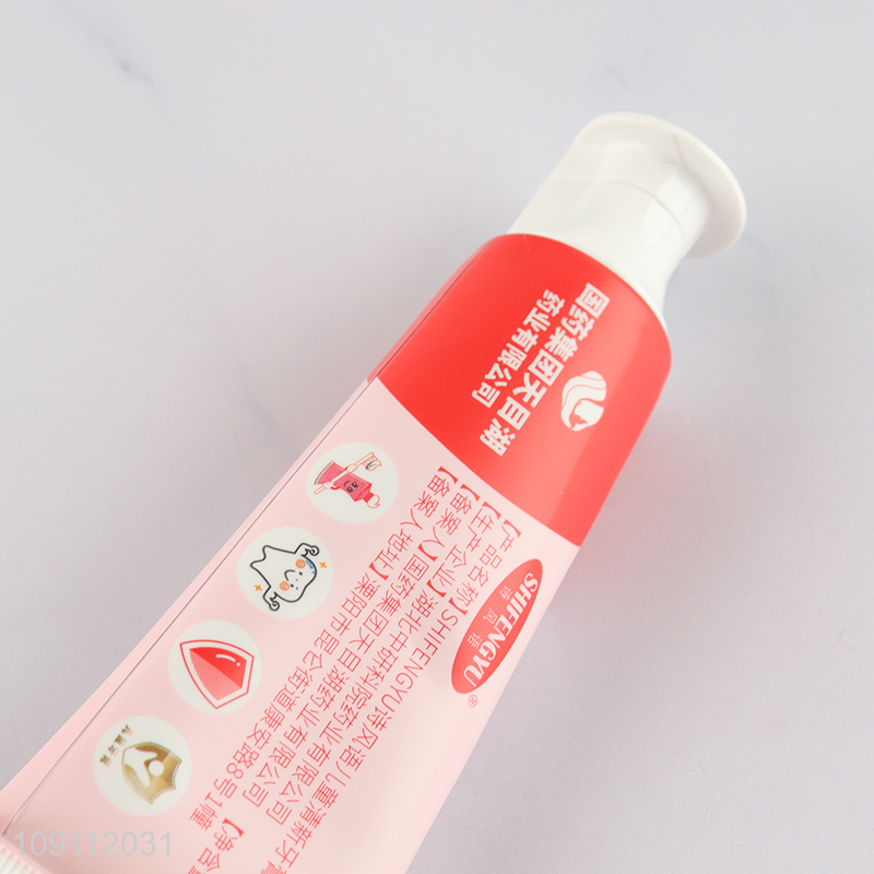 China supplier children oral care strawberry toothpaste for teeth cleaning