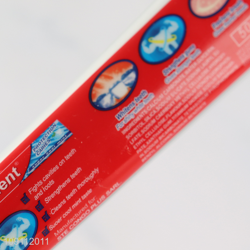 Hot selling cool mint oral care white teeth toothpaste wholesale