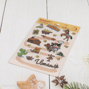 Online Wholesale Western Cowboy Stickers Waterproof Decorative Decals for Kids