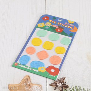 Good Quality Colorful Self-Adhesive Wax Seal Stickers Embossed Wax Stickers
