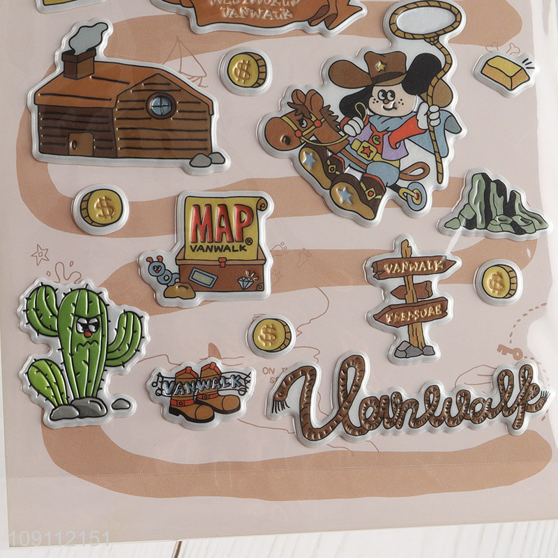 Online Wholesale Western Cowboy Stickers Waterproof Decorative Decals for Kids