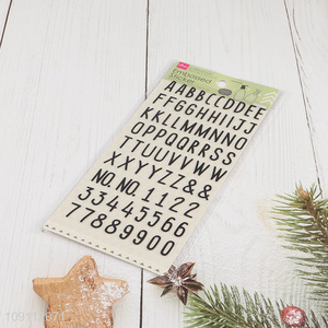 High Quality 3D Puffy Stickers Alphabet Number Stickers for Scrapbooking