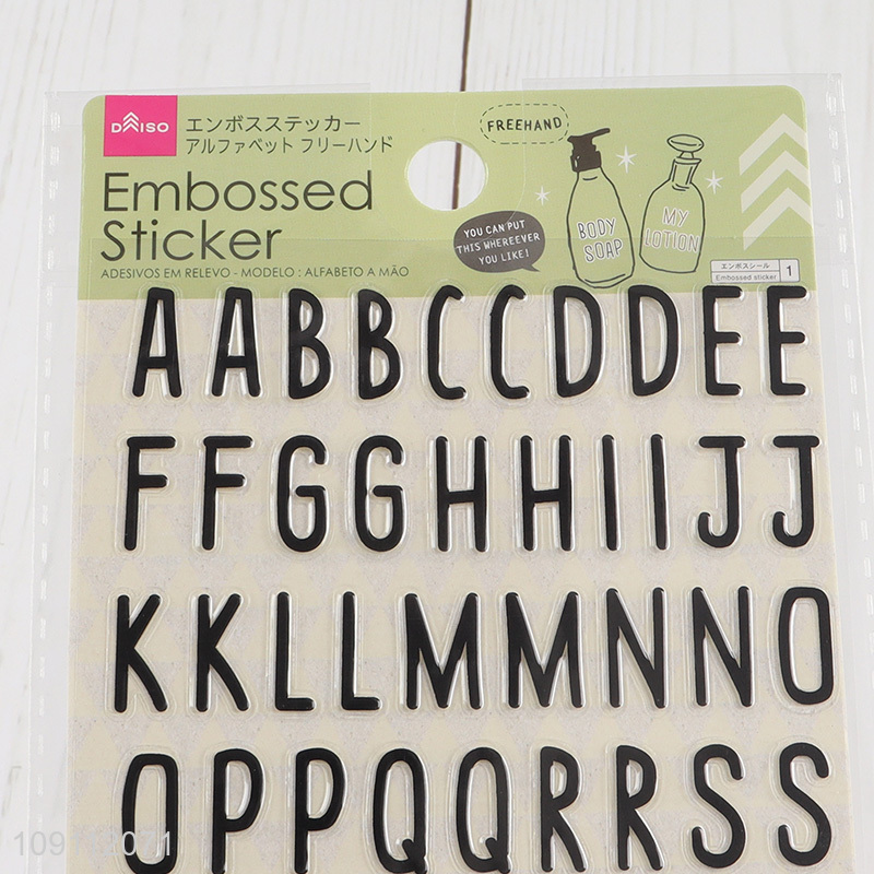 High Quality 3D Puffy Stickers Alphabet Number Stickers for Scrapbooking