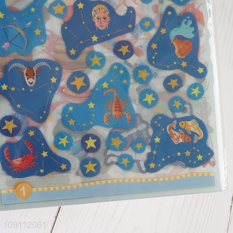 Factory Price Twelve Constellations Stickers for Laptop Water Bottle Phone