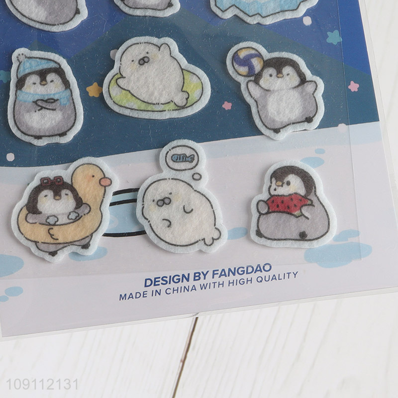 New Product Penguin Holiday Series Felt Stickers for Crafts Scrapbooking