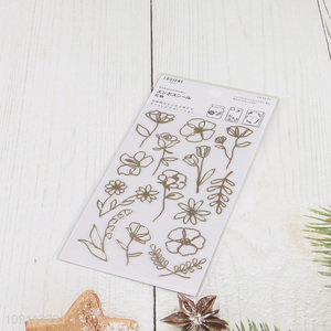 Factory Supply Flower Stickers for Water Bottle Mobile Phone Scrapbooking