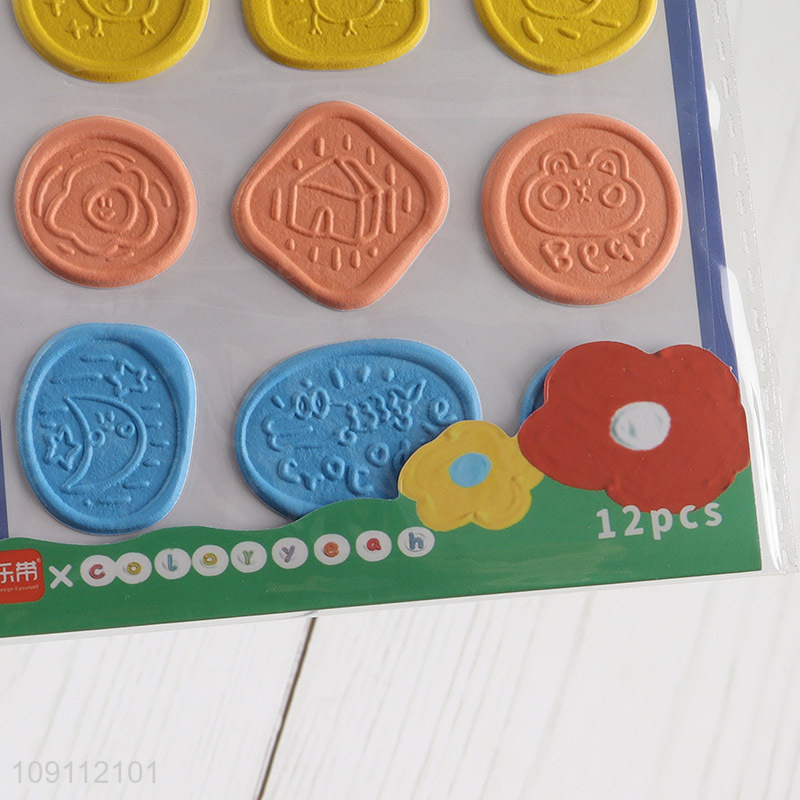 Good Quality Colorful Self-Adhesive Wax Seal Stickers Embossed Wax Stickers