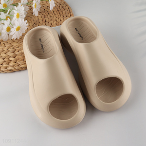 Factory price anti-slip household men women eva slippers for sale