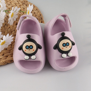 Good quality cartoon summer breathable anti-slip eva slippers for kids