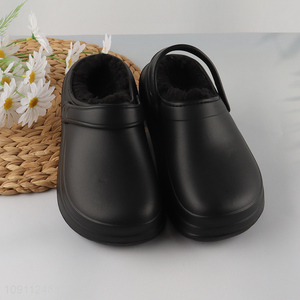 Most popular winter plush thickened household eva slippers for sale