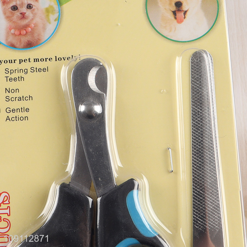 New Arrival Pet Dog Cat Nail Clippers Trimmers with Non-Slip Handle