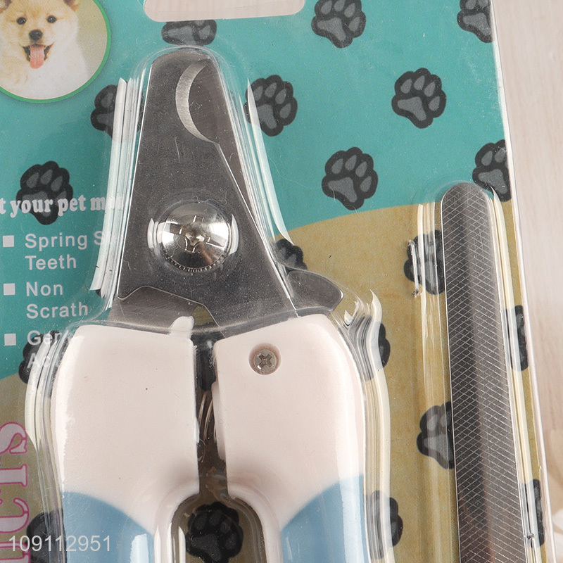 High Quality Pet Dog Cat Nail Clippers Trimmers with Non-Slip Handle