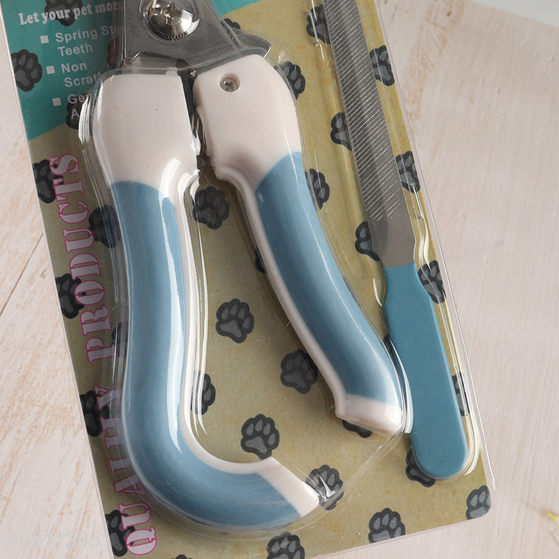 High Quality Pet Dog Cat Nail Clippers Trimmers with Non-Slip Handle