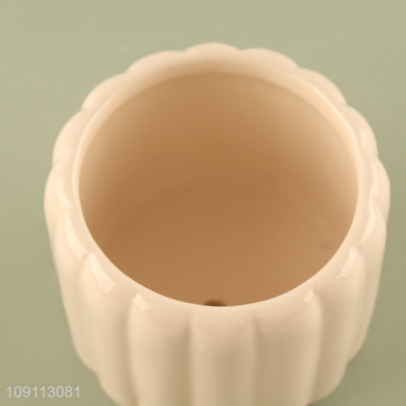 Hot products home decor ceramic mini flower pot for desktop