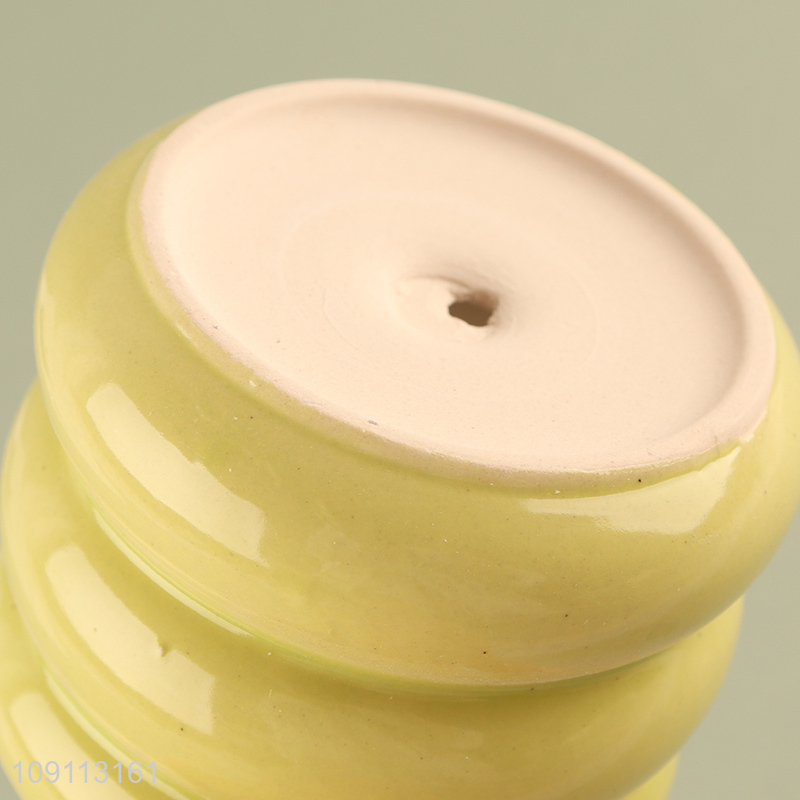 Low price home decor living room ceramic mini flower pot for sale