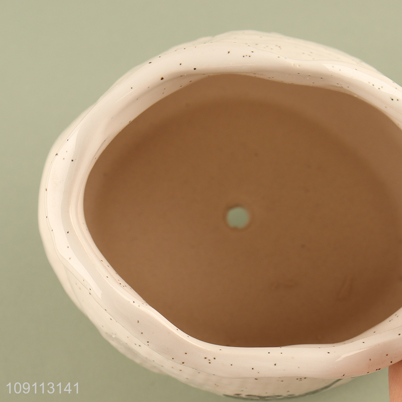 Good selling desktop decoration ceramic mini flower pot plants pot