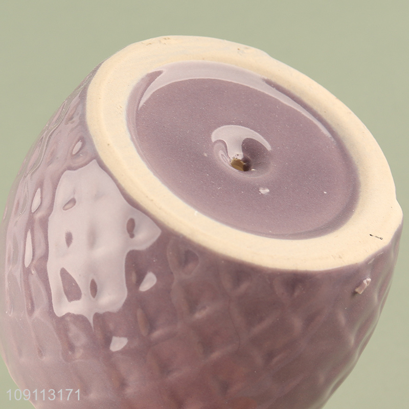 Factory supply round home decor ceramic mini flower pot for sale