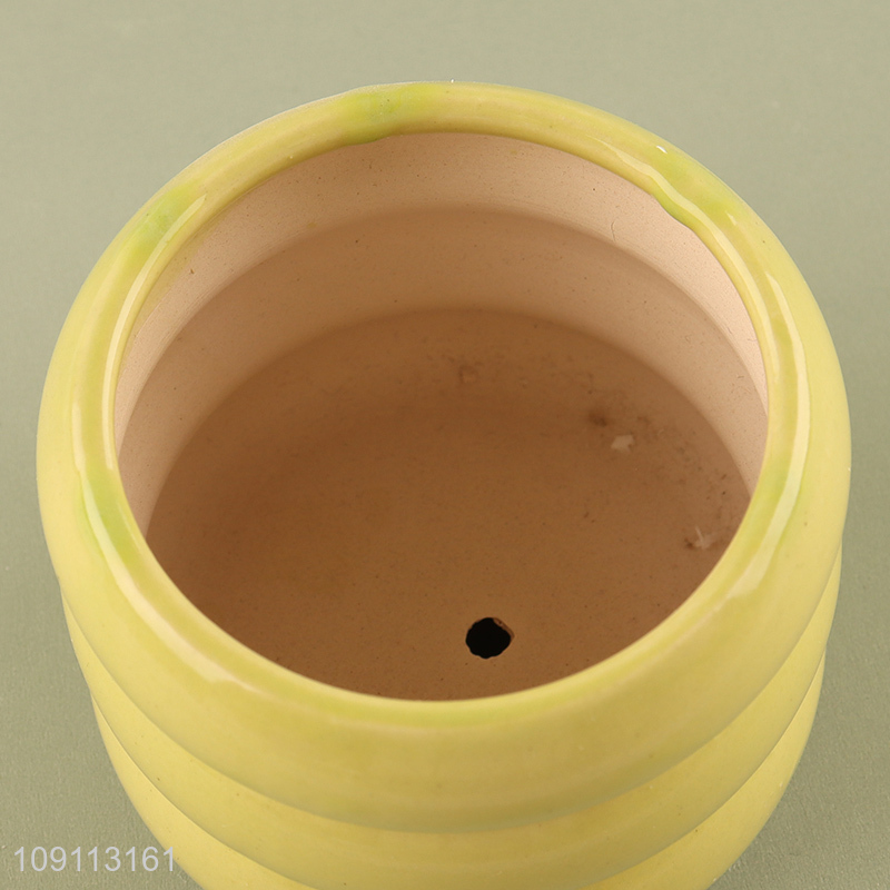 Low price home decor living room ceramic mini flower pot for sale