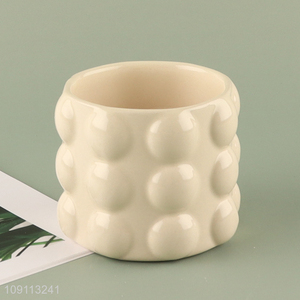 Most popular modern style ceramic mini flower pot plants pot for home decor