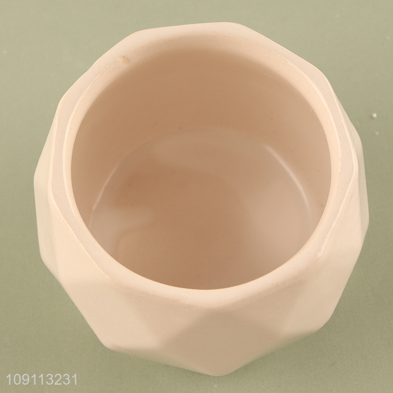 China wholesale white living room home decor mini ceramic flower pot