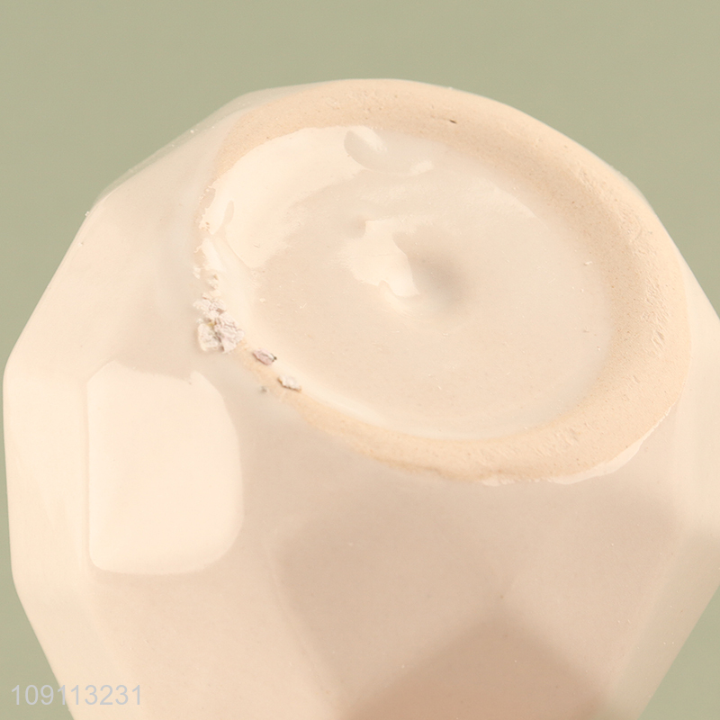 China wholesale white living room home decor mini ceramic flower pot