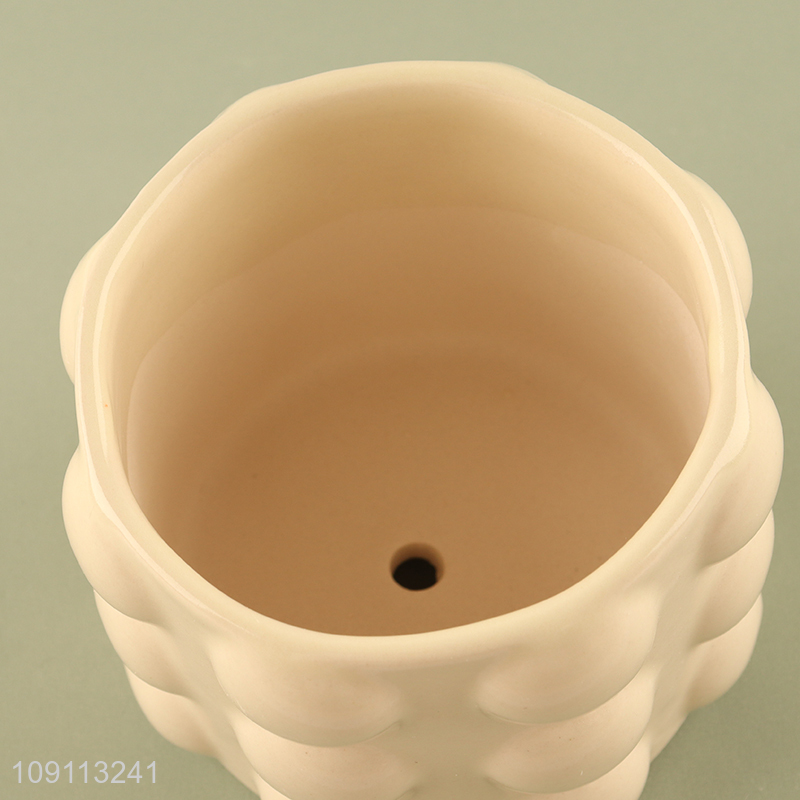 Most popular modern style ceramic mini flower pot plants pot for home decor