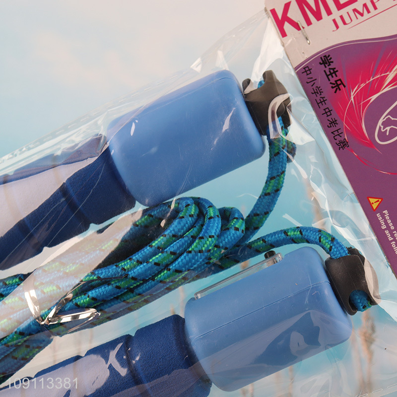 Latest products professional students sports jump rope with non-slip handle