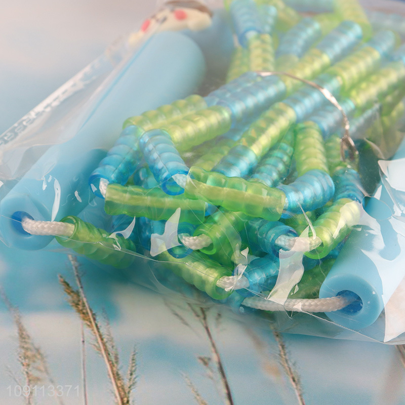 Good quality cartoon children beaded sports jump rope for sale