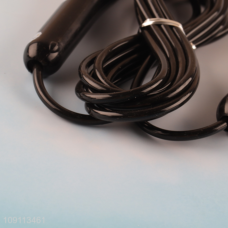 Best selling black professional training sports jump rope wholesale