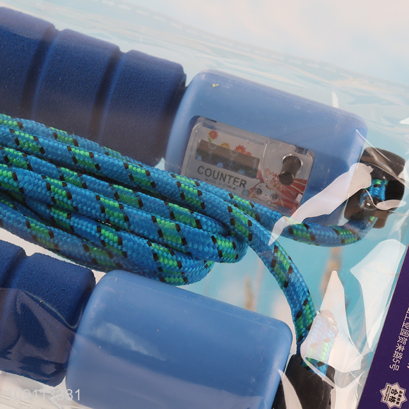 Latest products professional students sports jump rope with non-slip handle