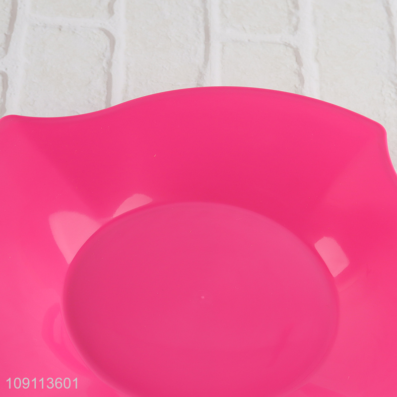 Most popular 6pcs plastic disposable tableware plate dessert plate