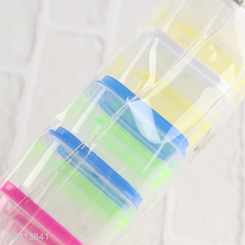 Factory wholesale 10pcs plastic mini square storage container with lid