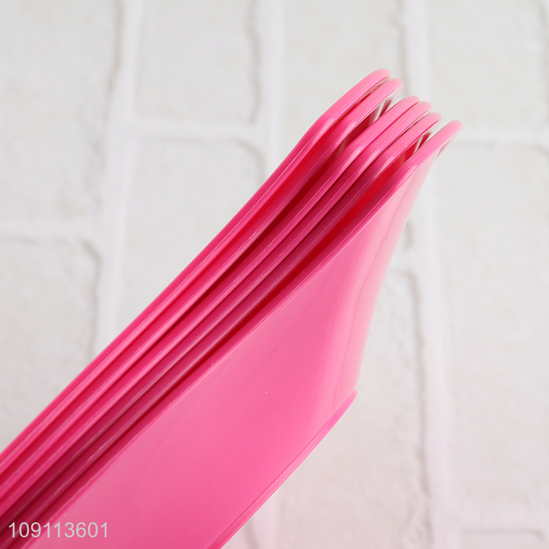 Most popular 6pcs plastic disposable tableware plate dessert plate