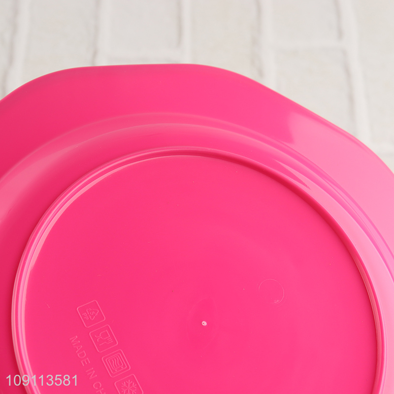 Popular products 6pcs plastic disposable tableware plate dessert plate