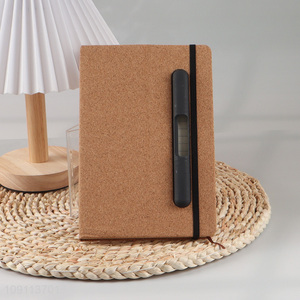 High Quality A5 Notebook Lined Diary Notebook with Pen Holder Hardcover