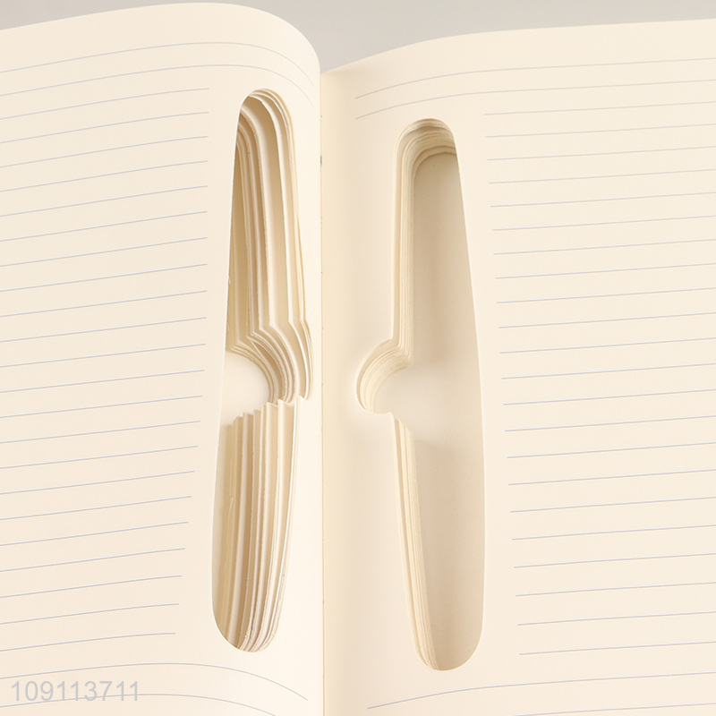 Hot Selling A5 Notebook Soft Cover Journal Diary Notebook with Pen Holder