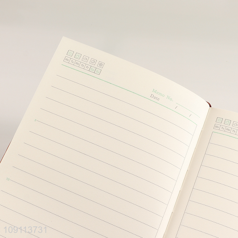 Good Quality A5 Lock Diary PU Leather Journal Notebook for Men Women