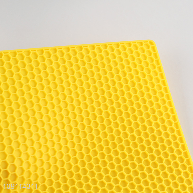 Popular products square silicone heat pad pot pad place mat for sale