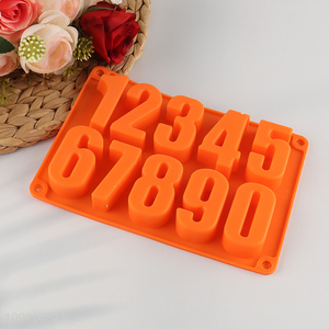Good selling silicone non-stick number cake mold baking tool