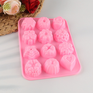 Online wholesale flower shape silicone baking tool cake mold