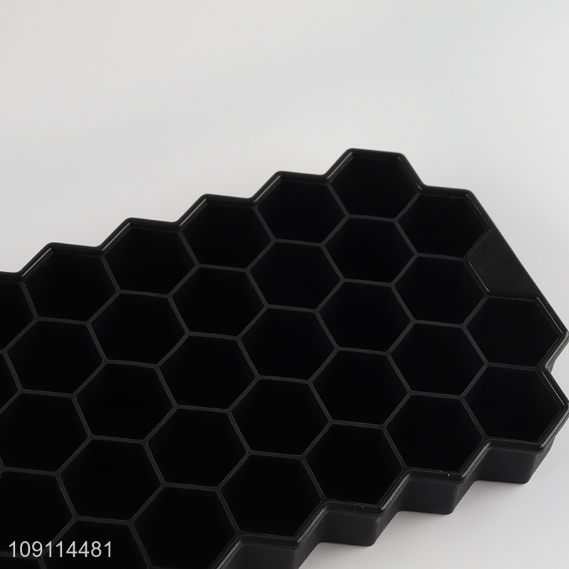 Hot selling black silicone 37holes ice cube mold ice cube tray wholesale
