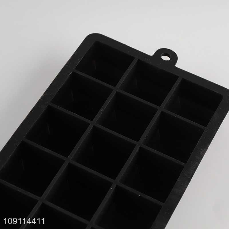 Top selling black silicone ice cube mold ice mold tray for household