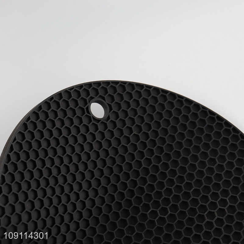 China factory round silicone heat-resistant hot pad place mat