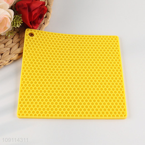 Popular products square silicone heat pad pot pad place mat for sale