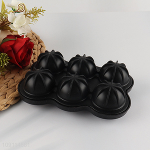 Yiwu market black silicone ice ball mold ice ball tray for sale