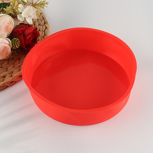 Low price round non-stick silicone baking tool diy cake mold