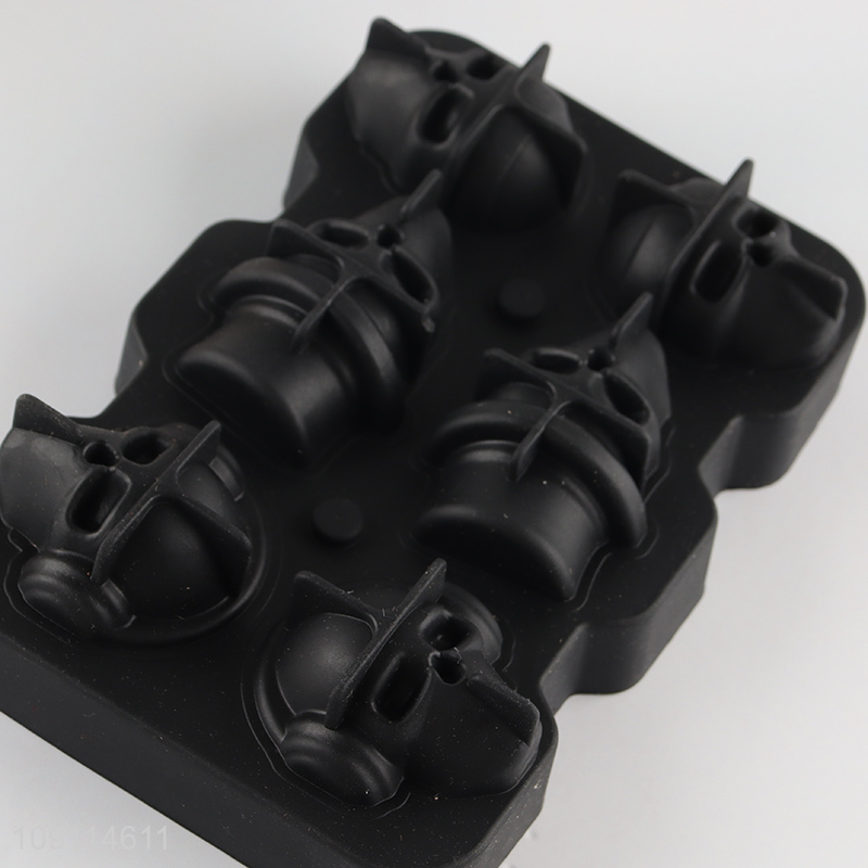 Good selling skull shape silicone ice ball mold ice ball maker