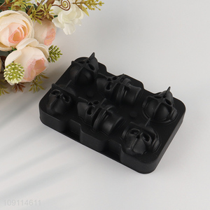 Good selling skull shape silicone ice ball mold ice ball maker